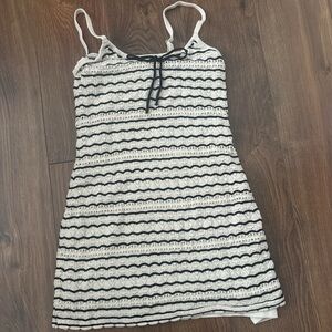 Hollister Black and White Mini Dress